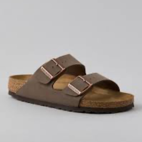 Birkenstock Shoes - Birkenstock Dark Brown Double Strap Sandals